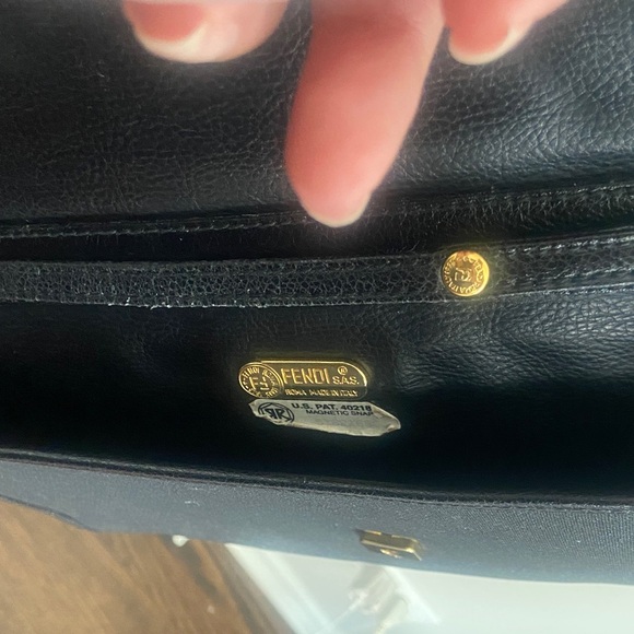 Vintage Fendi Canvas clutch with dust bag